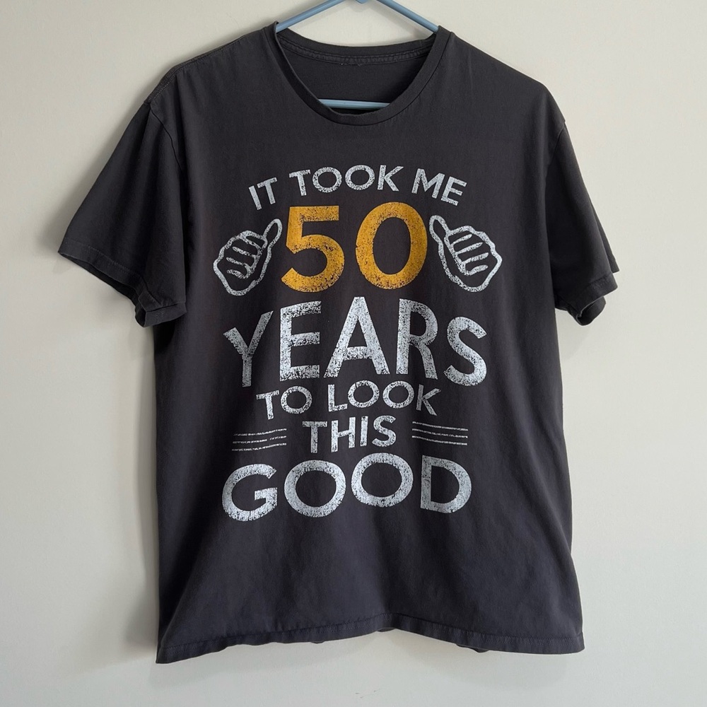 Men's Charcoal Gray “50 Years” T-shirt